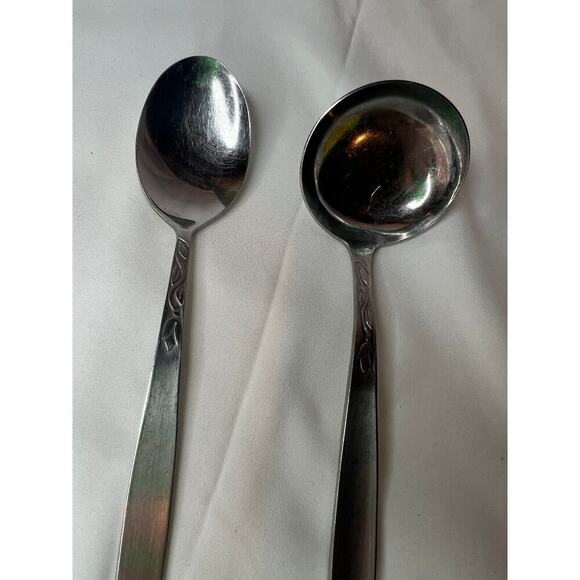 Ameta Tulip Time Stainless Spoon Gravy Ladle Replacement Silverware Flatware - Picture 4 of 7